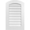 Ekena Millwork Arch Top Surface Mount PVC Gable Vent: Functional, w/ 3-1/2"W x 1"P Standard Frame, 20"W x 32"H GVPAR20X3201SF - alternate 1